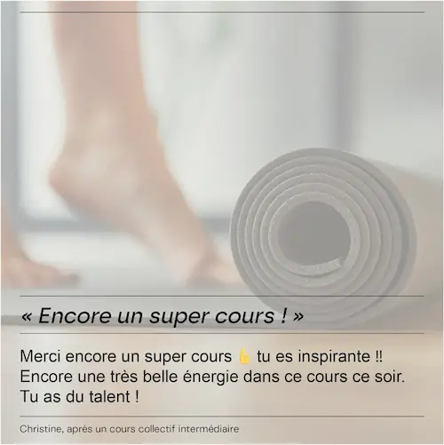 Un avis suite à un cours de pilates à Pleurtuit